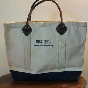 Vintage Byer of Maine Dark Harbor Bag - CS First Boston Global Insurance Bag